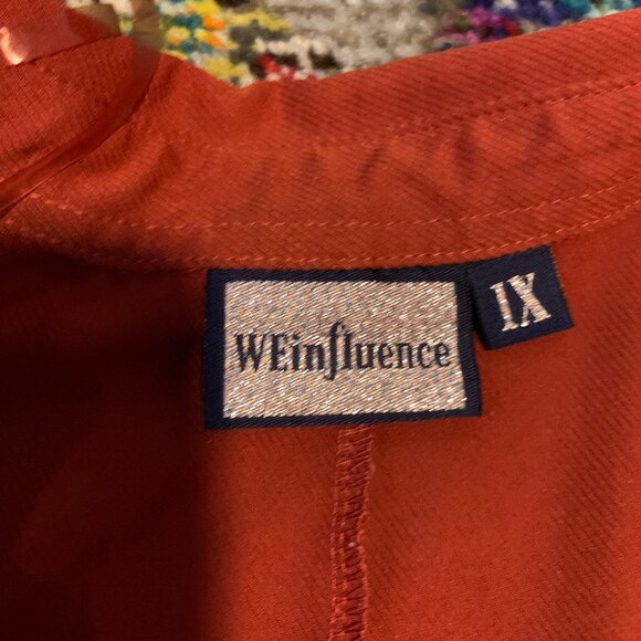 Women's Orange Button-Up Dress - Picture 2 of 4